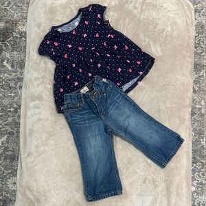 GAP Kids Navy and Pink Matching Set